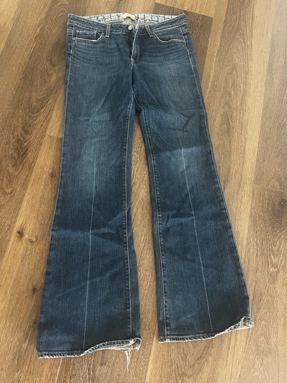 PRPS Denim Jeans with Bandana-Inspired Waist Liner - Blue